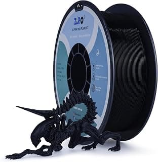 ZIRO 3D Printer Filament PLA PRO Basic Color Series 1.75MM 1KG(2.2lbs), Dimensional Accuracy +/- 0.03mm,Black