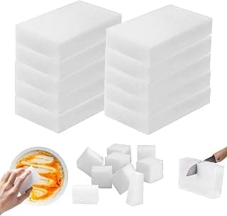Magic Sponge Eraser 100Pcs Dirt Eraser Sponge for Cleaning Eraser Pad 4x2.4x0.8 Inch All-Purpose Power Scrub Non-Scratch Cleaning Sponge for Kitchen Bathroom Wall