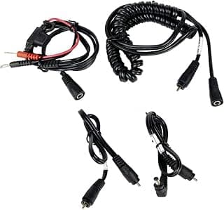 GEARS Electric Shield Power Cord – Heated Visor Wire Kit for Snowmobile & ATV Helmets – Heated Face Shield Replacement Cord Kit