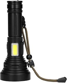Garosa Rechargeable Flashlight, LED Tactical Flashlight 1500 Meters Long‑Range USB Charging Flashlight for Camping, Running, Emergency,Flashlight