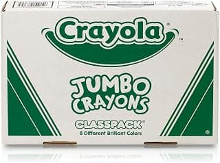Crayola 52-8389 So Big Crayola Crayons, Classpack, Large Size, 5 x 9/16, 200/Set