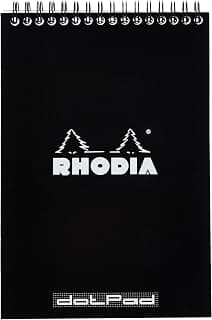 Rhodia Wirebound Notepad, A5, Dot - Black
