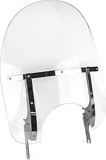 Krator Detachable Quick-Release Windshield Windscreen, Clear, Compatible with Harley Davidson Road King 1994-2022 Models