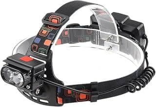 2T6 White and Yellow Dual Light Source Strong Light Headlight Outdoor Super Bright LED Headlight Rechargeable Head-Mounted Torch