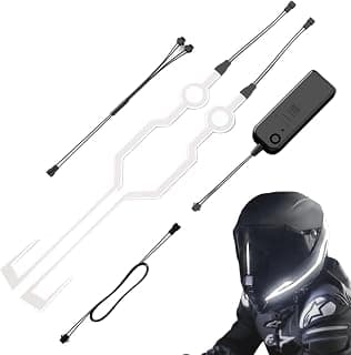 Helmets Light Strip | LED Light for Motorcycle Helmets,Waterproof Enhance Safety and Visibility Compatible with Most Motorcycle Helmets Sherpr