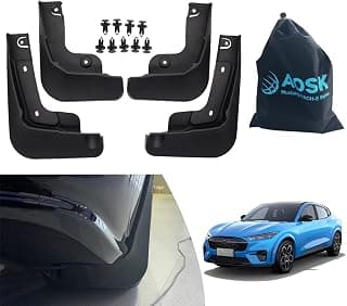 AOSK for Mach E Mud Flaps Splash Guards Exterior Accessories, Mach-E mud Flaps Splash Guards(Set of Four) No Need to Drill Holes