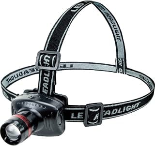 Grizzly Peak Hands-Free Portable Led Headlamp Flashlight with Zoom