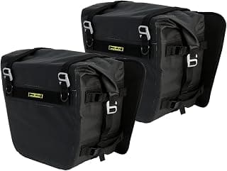 Nelson Rigg 100% Waterproof Dry Saddlebags Mounts to Most Adventure, Dual Sport, and Touring Motorcycles (SE-3050-BLK)