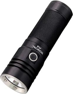 WOWTAC A5 Rechargeable Flashlight 3650 Lumens Super Bright Waterproof LED Torch Compact Light Lantern for Hurricane Supplies Survival Kits Outdoor Camping Hiking Emergencies EDC- NW