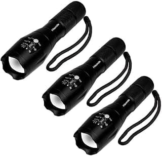 3 Pcs TC1200 Flashlight Military Grade Tactical 5 Mode 1200 Lumens Led Waterproof Flashlight - Get 3 for Only $23.95