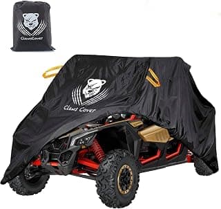 ClawCover 4-6 Seater XXXL UTV Covers Waterproof Outdoor,Heavy Duty Fadeless Oxford Cloth,All Weather Windproof Side by Side Cover for Polaris RZR Can-Am Yamaha Honda Kawasaki Suzuki,177" Lx66 W x72 H