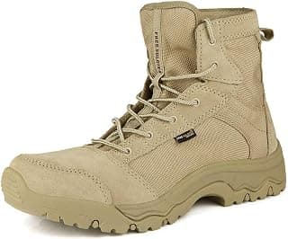 Men's Work Boots 6 inch Lightweight Breathable Military Tactical Desert Boots for Hiking
