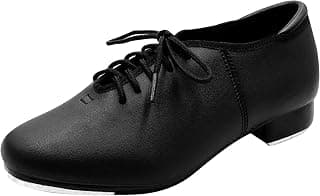 Lace Up PU Leather Oxford Dance Tap Shoes for Women and Men