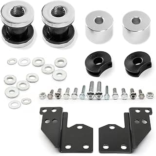 TIGERSGATE Black Detachable Motorcycle Front Docking Hardware Kit Compatible with Harley Touring 1997-2008,Road King, Road Glide, Street Glide & Electra Glide