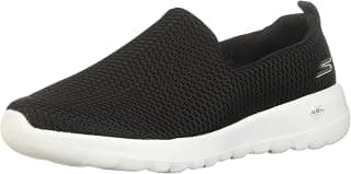 Womens Go Joy Walking Shoe, Black/White, 8 Wide US