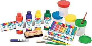 Melissa & Doug Easel Companion Accessory Set, 25 Piece Set with Paints, Paint Cups, Paper and More! Arts & Crafts