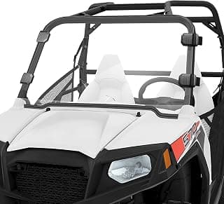 AURELIO TECH Clear UTV Full Windshield for Polaris Razor, 12-18 RZR 570, 08-14 RZR 800, 09-14 RZR S 800, 10-14 RZR 4 800, 11-14 RZR XP 900, 11-14 RZR XP 4 900, 2020-2021 RZR Trail 570