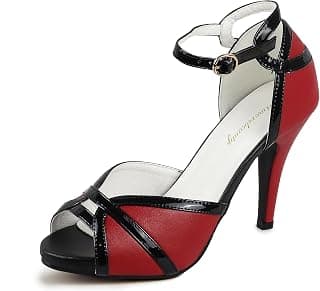 Peep Toe Heels for Women Sexy Strappy High Heels Ankle Strap Heeled Sandals