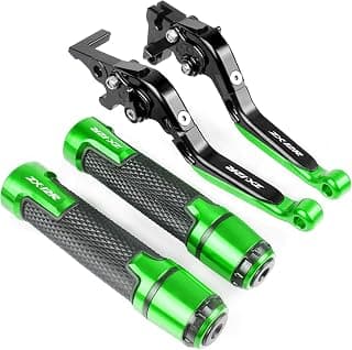for Kawasaki ZX12R 2000 2001 2002 2003 2004 2005 ZX-12R Motorcycle Brake Handle Adjustable Brake Clutch Levers Handbar End Grips Motorcycle Brake Clutch Lever (Color : 9)