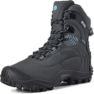 Women's Thermator Hiking Boots Waterproof Lightweight Work Shoes, Insulated Mid High-Traction Grip