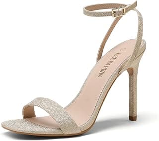 Heels Womens High Stilettos Sexy Open Toe Dress Shoes Ankle Strappy Wedding Party Club Dance Pumps Sandals