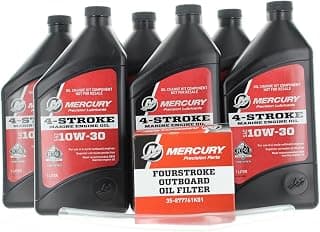 OEM Mercury Marine 150HP FourStroke Outboard 10W-30 Oil Change Kit 8M0107512