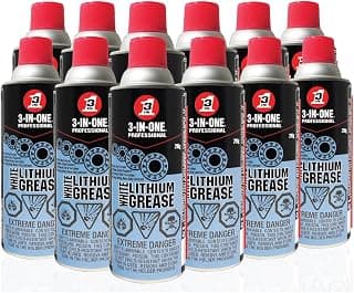 3-IN-ONE White Lithium Grease | Thick Heavy Duty Coating for Metal to Metal Application, 290g | 1142 | Casepack of 12
