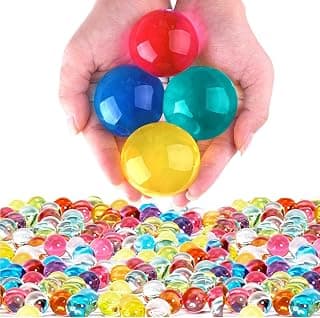 Leeche Non Toxic 300pcs Jumbo & 20000 Small Water Beads Gel Beads Kit for Kids-Value Package Sensory Toys and Decoration