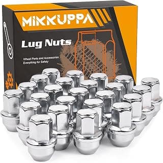 MIKKUPPA M14x1.5 One-Piece Chrome OEM Factory Style Large Acorn Seat Lug Nuts for 2015-2020 F-150 F150 Expedition Lincoln Navigator Factory Wheels