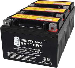 YTX4L-BS Battery for 12VX4L Kids Motorcycle ATV Quad Scooter - 3 Pack