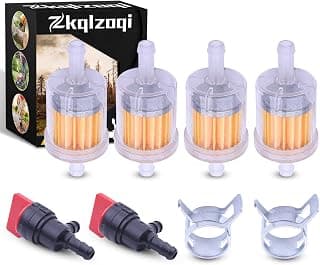 Zkqlzoqi Fuel Shut Off Valve 1/4 Inline Clip Fit, 90-Degree Fuel Shut Off Velve for 1/4" Fuel Line, Can Be Used On Go Karts, Golf Carts, Lawn Mowers, Lawn Tractors