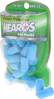 HEAROS Xtreme Protection Noise Cancelling Disposable Foam Earplugs NRR 32 Hearing Protection