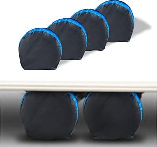 MORNYRAY Tire Covers 4 Pack,Waterproof Anti-UV Snow Sun Rain Tire Covers for RV,Truck, SUV, Trailer, Camper,Fit 27-29 Inch Tire Diameter