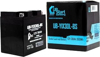 UB-YIX30L-BS Battery Replacement for 2010 Polaris Sportsman 700 CC ATV - Factory Activated, Maintenance Free, Motorcycle Battery - 12V, 30AH, UpStart Battery Brand