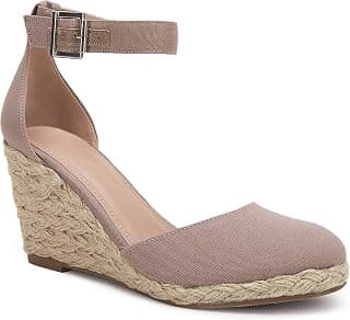 Womens Wedge Sandals Closed Toe Ankle Strap Buckle Platform Espadrille Casual Summer Shoes