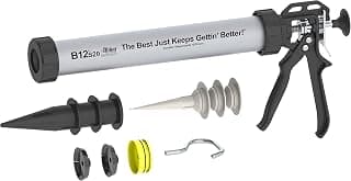 Albion Engineering B12S20 B-Line Manual Sausage Caulking Gun, 20 oz, 12:1 Drive