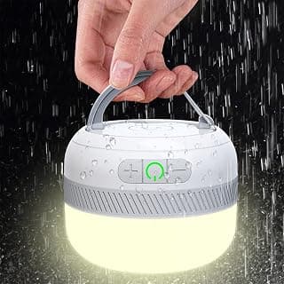 Camping Light, LED Tent Lamp, Rechargeable Power Bank Back Waterproof,Portable LED Light Camping Lantern Camping Equipment for Outdoor Fishing