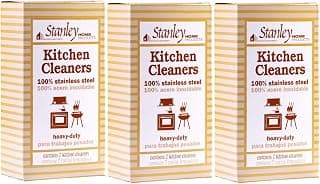 Stanley Home Products Stainless Steel Kitchen Scouring Cleaners (6 Cleaners Included)