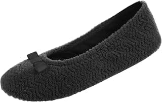 Women's Moisture Wicking and Suede Sole for Comfort Ballet Flat, M US