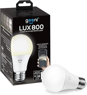 Geeni GN-BW902-999 Lux 800 Dimmable Warm White Wi-Fi LED Smart Bulb