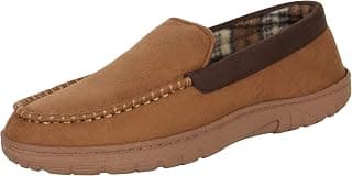 Men's Textured Moccasin Slipper