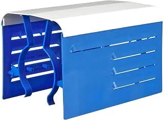 Blue Devil Adjustable Motor Cover ,Blue& white, Fits all 1/3 HP to 2 HP electric motors.