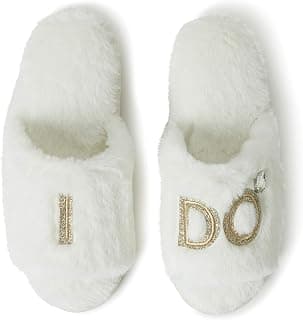 Women's Men's Bride/Bridesmaid I Do & I Do Crew Giftable Wedding Slide Slipper