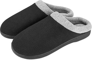 Men's Slippers, Soft Cozy Comfortable Memory Foam Non-Slip Autumn Winter Indoor Slippers Breathable House Shoes for Men