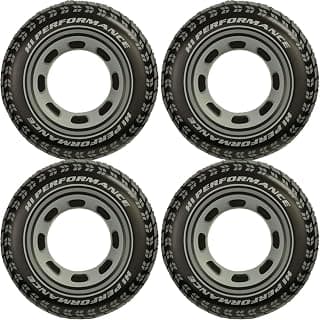 Intex Inflatable 36" Giant Tire Tubes for Swimming Pool/Lake/Ocean (4 Pack)