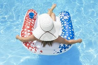 Poolmaster 85593 American Stars Paradise Chair Swimming Pool Float
