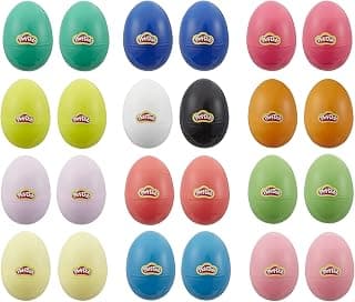 Play-Doh Eggs  24-Pack of Non-Toxic Modeling Compound for Kids 2 Years and Up for Party Favors, Easter Basket Stuffers, Pinata Toys, and More (Amazon Exclusive)