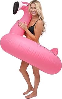 GoFloats Flamingo Pool Float Party Tube, Inflatable Rafts for Kids & Adults