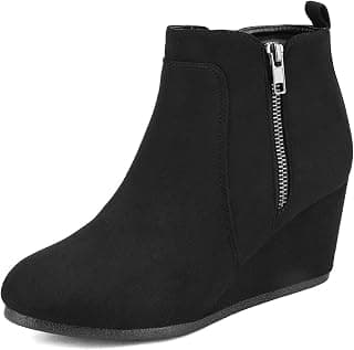 Women's Low Wedge Heel Ankle Booties