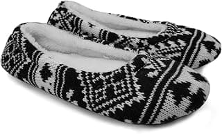 Women's Ballerina Slippers,Woman Ballet Indoor Slipper,Super Soft Warm Velvet Lined,Anti-Skid House Shoes